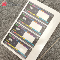 Étiquettes en velours personnalisées imprimées en sérigraphie, en polycarbonate mat, imperméables, résistantes à la chaleur et durables