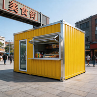 Maison Conteneur Préfabriquée Moderne de Luxe, Maison Modulaire Créative pour Célébrités d'Internet, Idéale pour les Rues Gastronomiques