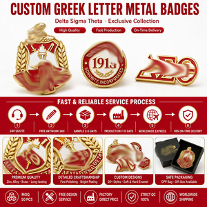 Pin Lencana Premium Simbolik Kesatuan Kolektif, Tahan Lama, Berkilau, Elegan, Modis, Gaya Gadis Sororitas Merah Merah Tua Putih - Product Image 6