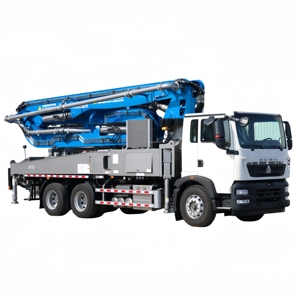 JIUHE Hydraulic Diesel 58m Concrete Pump Truck <b>Mounted</b> Concrete Pump 2019 Year 58m HB62V With High Power Diesel <b>Engine</b> Hot Sale - Product Image 2