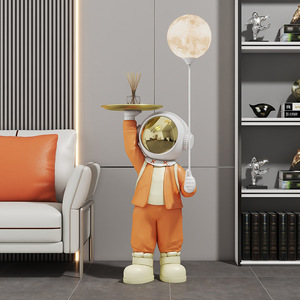 Statuetta di Astronauta in Resina di Alta Qualità, Grande Decorazione da Pavimento per Soggiorno, Ornamento Dipinto a Mano per Mobile TV e Divano - Product Image 2
