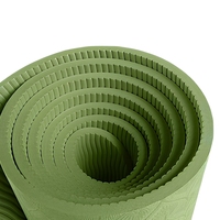 Tapis de yoga TPE personnalisé en gros, simple couche, épaissi, élargi, allongé, 183 cm, forme rectangulaire, non toxique, sans odeur, antidérapant