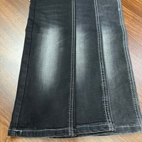 Lizhi XH6012W Garçons Filles Noir 2% Élasthanne 59% Coton/39% Polyester/2% Spandex Tissé Teint Fil à Fils Résistant à l'Abrasion Slub Cross