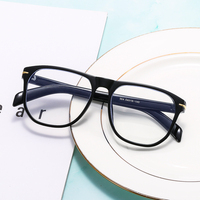 Lunettes de vue carrées de grande taille avec verres UV400 pour hommes