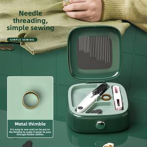 Jarum magnetik Mini portabel dan Kit benang, Kit jahit darurat perjalanan dengan bahan PP kecil untuk penggunaan tangan - Product Image 4