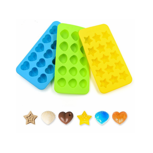 Green Silicone Shell Shape <b>Ice</b> <b>Cube</b> Tray 15 Cavities Easy Release Food Safe Reusable Mold for <b>Ice</b> Cream and Frozen Treats - Product Image 2