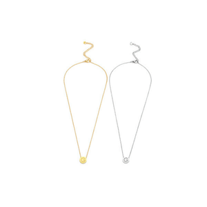 Collar con Colgante de Acero Inoxidable Angelina G Tag, Cadena de Serpiente, Joyería Minimalista de Moda, Regalo Unisex para Uso Diario - Product Image 1