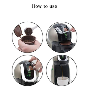 Venta directa Pack de 4 Accesorios de Cafetería Ecológicos Filtro de Café Vacío para Dulce <span class=keywords><strong>Gusto</strong></span> Reutilizable y Regregavel Pod - Product Image 5