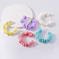 Boho altın kaplama C şekli küme deniz kabuğu küpe doğal Cowrie kabuk Hoop küpe