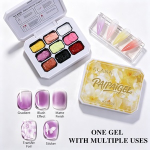 ชุดเจลแต่งเล็บ KLANA 9 สี เนื้อครีมแบบแข็ง ให้เอฟเฟกต์ไล่เฉดสี สำหรับตกแต่งเล็บ  รับผลิตแบรนด์ส่วนตัว - Product Image 3