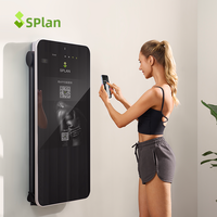 SPlan AI Smart Home Gym, Equipo de Entrenamiento Multifuncional con Pesas Dinámicas de Metal, Pila de Pesas de 100 kg, Estación de Ejercicios Personal