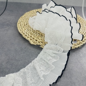 Renda Bunga Berlipit Cantik untuk Pinggiran Pakaian LT2727B - Product Image 4