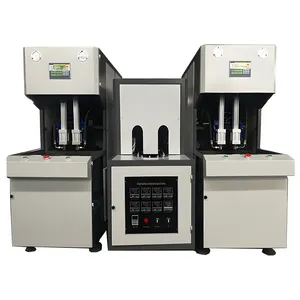Máquina sopradora semiautomática de baixo custo para garrafas pet, 50ml, 100ml, 200ml, 500ml, 1000ml, 2000ml