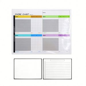Custom Magnetic Board Dry Erase Whiteboard Reusable Flexible Reward Responsibility Chart <b>Fridge</b> Magnet for Kids - Product Image 6