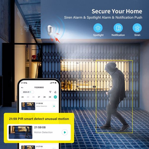 Caméra de sécurité solaire extérieure Jennov 2K 3MP sans fil alimentée par batterie CCTV pour usage domestique - Product Image 5