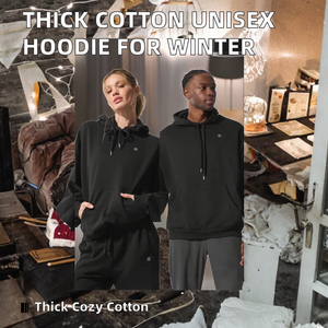 เสื้อฮู้ดดี้ไหมพรมลายทาง 100% ผ้าฝ้าย ทรงโอเวอร์ไซส์ หนานุ่ม สวมใส่สบาย ไม่เป็นขุย สำหรับผู้ชายและผู้หญิง  เทรนด์ขายส่งฤดูใบไม้ร่วงฤดูหนาว - Product Image 2