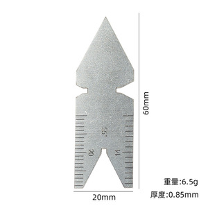 Yunbei Yb Contour Gauge 55 60 Degree Steel <b>Thread</b> Measuring <b>Tool</b> Metric Imperial Integrated High Accuracy - Product Image 4