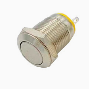 หัวรีเซ็ตแบนสีม่วง ขนาด 12 มม. ไม่มีไฟ