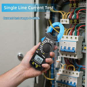 KUAIQU Pince ampèremétrique professionnelle DT3266L 600A Testeur de courant alternatif <span class=keywords><strong>avec</strong></span> indicateur de fil sous tension Tenue de données pour l'entretien électrique - Product Image 5