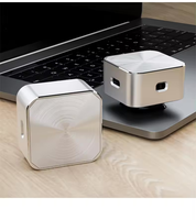 Mini haut-parleur TWS à conduction osseuse, étanche, éclairage LED RGB, radio FM, micro intégré, autonomie de 5 à 10 heures, logo personnalisé en métal