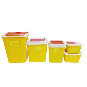 Yellow <b>Square</b> Medical Waste <b>Bin</b> 12L With Lid For Health Centers And Dental Departments - Product Image 3