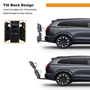 Estante para bicicleta de enganche de coche 2 estante para bicicleta plataforma de montaje neumático gordo E bicicleta estante para coche camión SUV minivans portador de bicicleta - Product Image 6