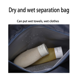 Sac de sport de voyage unisexe personnalisé avec logo, grande capacité, portable, à bandoulière, pour le yoga, la gym, avec compartiment à chaussures - Product Image 3