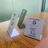 Support pour carte de visite NFC RFID Google, mini-étiquette en plastique, fréquence 1K 13,56 MHz, PVC, cadeau pour usage hôtelier