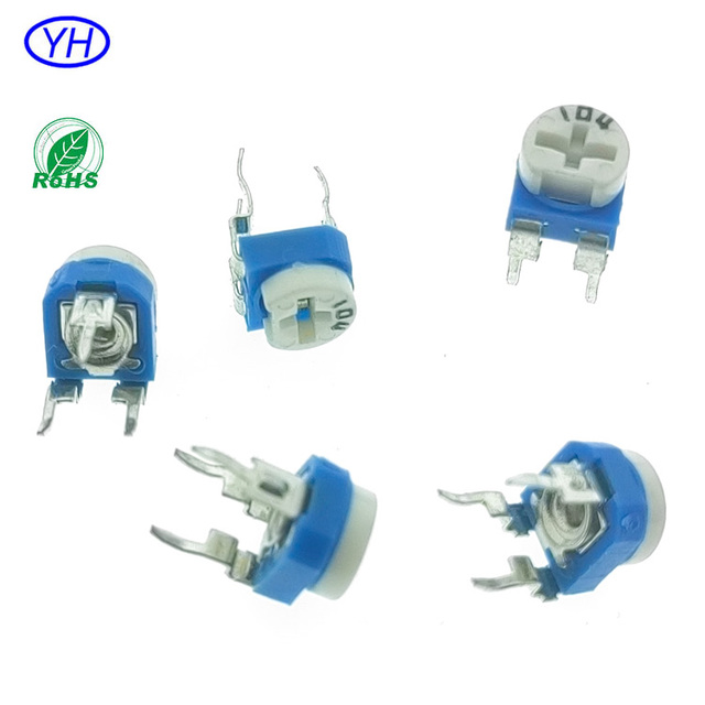Yuwah factory B104 B103 B203 B503 B102 B105 1k 10K 50k 20k 100K 200k 500k 1M carbon film 3 pin 6mm rotary trimmer potentiometer
