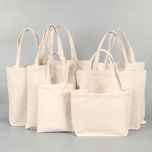 Custom Blank Cotton <b>Canvas</b> Tote Bag for Reusable Shopping Grocery Bag - Product Image 3