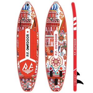 พี.เอฟ. กระดานโต้คลื่นแบบพองลมรุ่นใหม่ ดีไซน์ Drop Stitch Sup Soft Top รุ่น PF95/1 สำหรับเล่นกีฬาทางน้ำ - Product Image 2