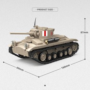 Tanque de infantería británico Mark II Valentine - Juguete de ensamblaje para niños, regalo educativo y pieza decorativa - Product Image 4