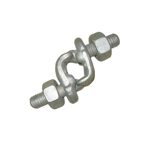 Maxplus 5/16" Abrazaderas de Cable de Acero Galvanizado Plateado DIN1142 de Alta Resistencia con Agarre de Puño y Pernos, Abrazaderas Fijas Galvanizadas - Product Image 4