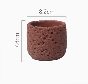 Vela de Soja Artesanal de Lujo <span class=keywords><strong>Mimi</strong></span> en Frasco de Piedra - 100% Orgánica, Natural, Vegana, Aromática, para Diwali, Bodas, Ramadán, Fiestas - Product Image 5