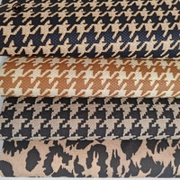 Tissu PU imprimé motif mille oiseaux de haute qualité en cuir synthétique PVC impeccable Anti-encrassement pour chaussures meubles décoratifs