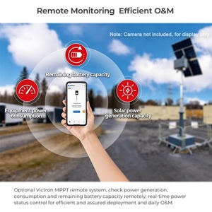 BIGLUX Rimorchio CCTV Mobile <span class=keywords><strong>con</strong></span> Torre <span class=keywords><strong>di</strong></span> Sicurezza Solare e <span class=keywords><strong>Sistema</strong></span> <span class=keywords><strong>di</strong></span> Monitoraggio per Parcheggi - Product Image 5