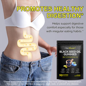 OneBtanicl, gomitas de aceite de semilla negra vegana natural, Etiqueta Privada, BSO, gomitas, semillas de comino negro, Nigella Sativa, suplemento de gomitas de aceite - Product Image 4