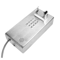 Téléphone robuste en acier inoxydable, anti-vandalisme, durable, sécurisé, pour la communication dans les installations