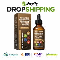 Complément Alimentaire Liquide Herbal en Gouttes de Maca, Ashwagandha, Fenugrec, Racine de Betterave et L-Arginine pour le Dropshipping, 60ML