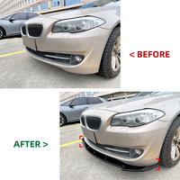 Lèvre de pare-chocs avant en plastique noir brillant AMP-Z F10 pour BMW série 5 F10 pré-lifting 2011-2014 accessoires de voiture