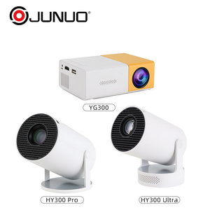 Miniproyectores inteligentes portátiles JUNUO Hy300PRO <span class=keywords><strong>YG300</strong></span> serie 11,0 Android 11 720p Hy 300 4K Focus Hy260Pro Hy320mini eléctrico - Product Image 1