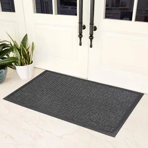 Waterproof PVC Door Mat Rectangle Anti-Skid Carpet Protector for Indoor and Outdoor Use Washable Home and Hotel Hallway Mat