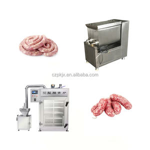 Línea completa de producción de salchichas industriales para la venta, equipo para hacer salchichas, <span class=keywords><strong>horno</strong></span> para ahumar salchichas de <span class=keywords><strong>pollo</strong></span> de 220V - Product Image 6