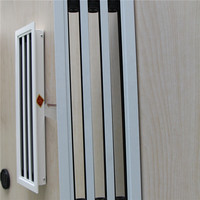 Diffuseur linéaire en aluminium pour climatiseur, grille de ventilation à fentes pour plafond, avec plénum, design moderne mural pour appartement