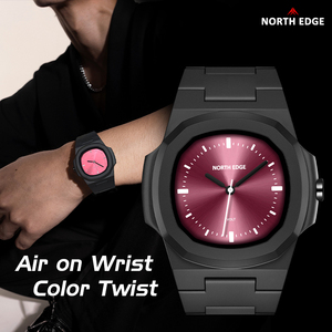 <span class=keywords><strong>NORTH</strong></span> EDGE 2025 <span class=keywords><strong>VOLT</strong></span> hommes mode Simple montre à Quartz sport natation étanche 50M lumière carré Couple montre pour hommes femmes - Product Image 6