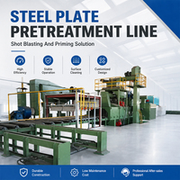 Ligne de prétraitement automatique pour tôles d'acier avec revêtement métallique anti-corrosion par polissage pour chantiers navals
