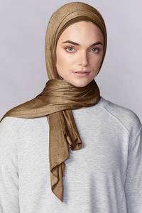 60*170Cm couleur unie musulmane Hijab châles mercerisé coton écharpe diamant strass haute qualité modal Hijab écharpe - Product Image 5