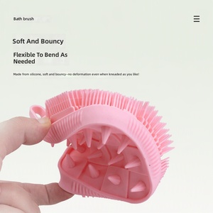 Brosse nettoyante faciale en silicone personnalisable avec logo, nouvelle arrivée, unisexe, pour l'exfoliation corporelle et l'élimination des taches, brosse de bain en gros - Product Image 3