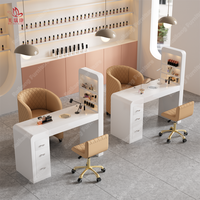 Profession elle Schwarz Rosa Moderne Luxus Schönheit Mesa Salon Staubs ammler Nagel Tech Schreibtisch Maniküre Nagel tische