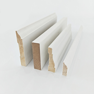 Moldura de Techo, Zócalo, Madera de Pino, MDF, para Interiores de Viviendas, Pintado de Blanco, Recubierto con Película, Tamaño Personalizable, Duradero y Ecológico - Product Image 1